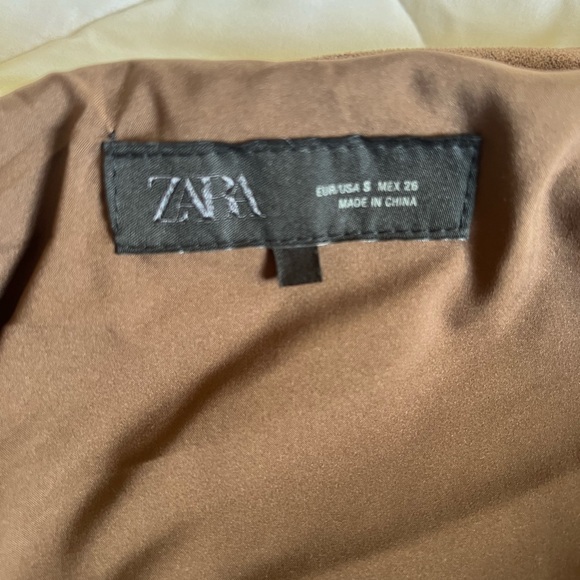 Zara Chocolate Brown Bomber Jacket - Picture 4 of 5